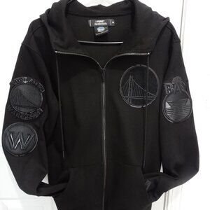 *NWOT* Pro Standard Golden State Warriors Black Full-Zip Hoodie Unisex, Size M
